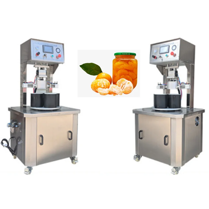 Automatic glass bottle vial filling capping beer cans plastic lid sealing closing can sealer screwing capper capping machine