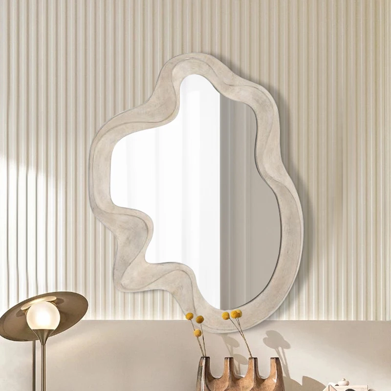 Makeup Small Decorative Mirrors Handicraft Bathroom Heart Hanging Mirrors Wavy Vintage Huis Decoratie Home Decorations CM50ZS