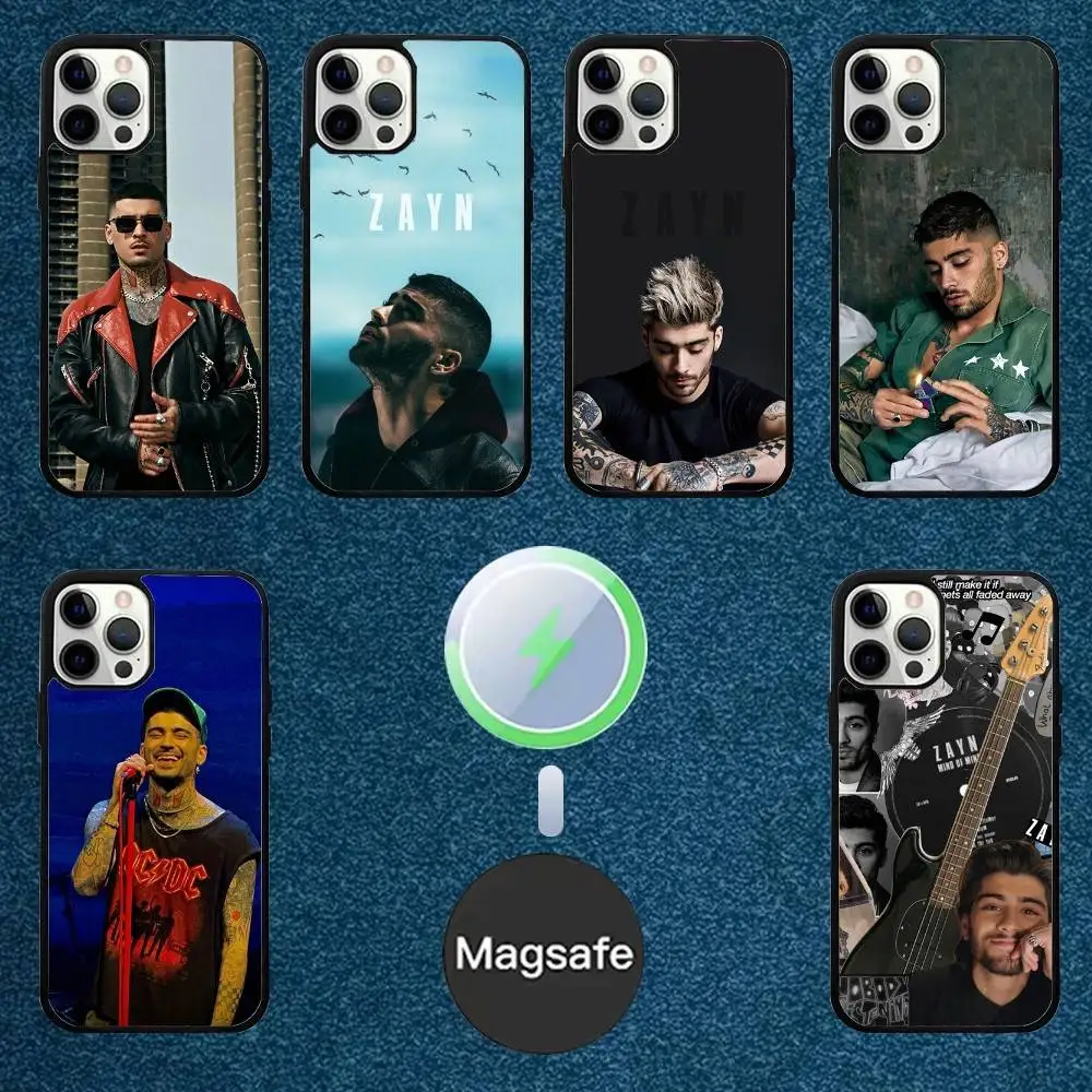 

Singer Z-Zayn M-Malik Phone Case For iPhone 16,15,14,13,12,11,Plus,Pro,Max Mini Magsafe Magnetic Wireless Charging