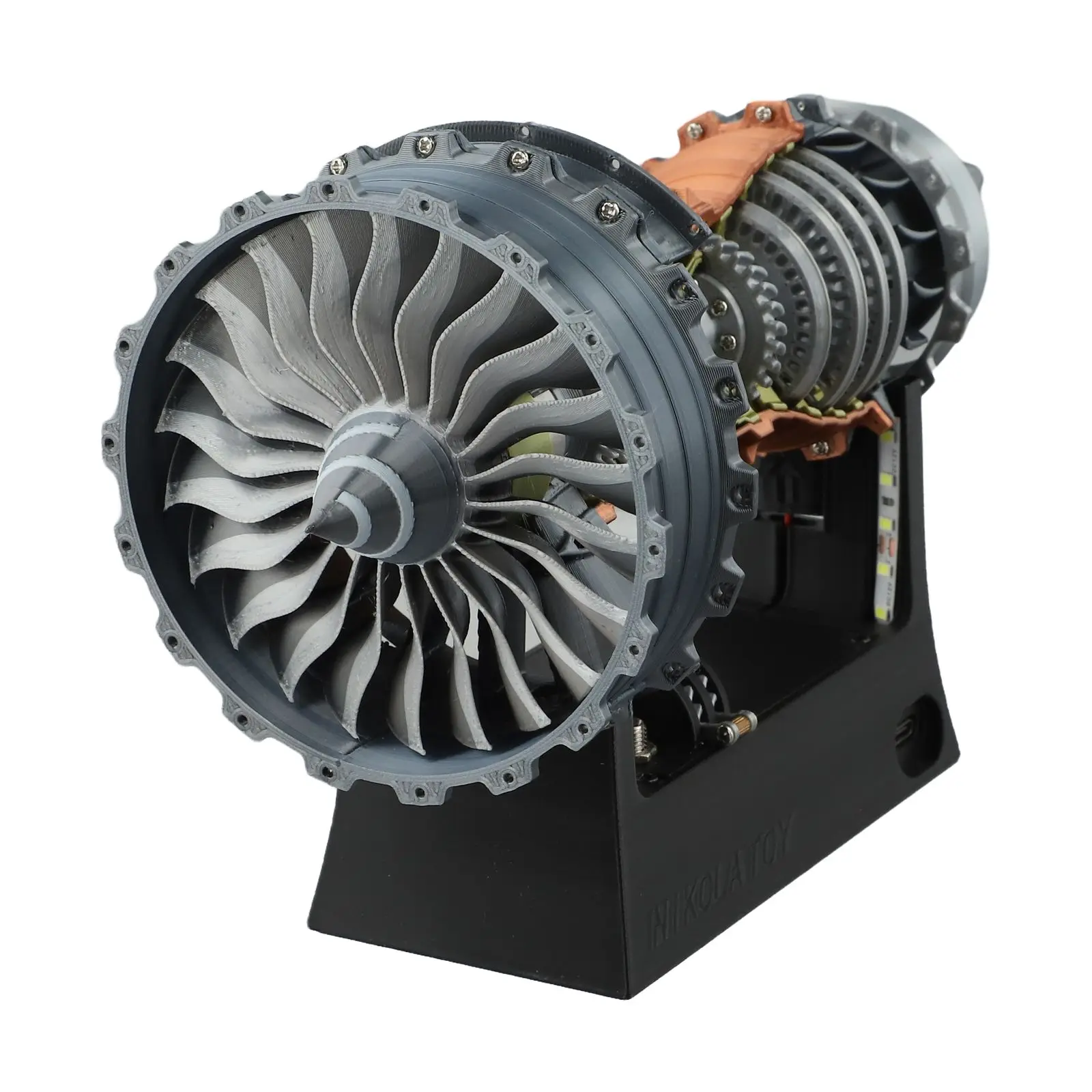 A380 Replica Aircraft Engine Model Display In Office Working Principle Craftsmanship Detail Decorative Item Educational Model