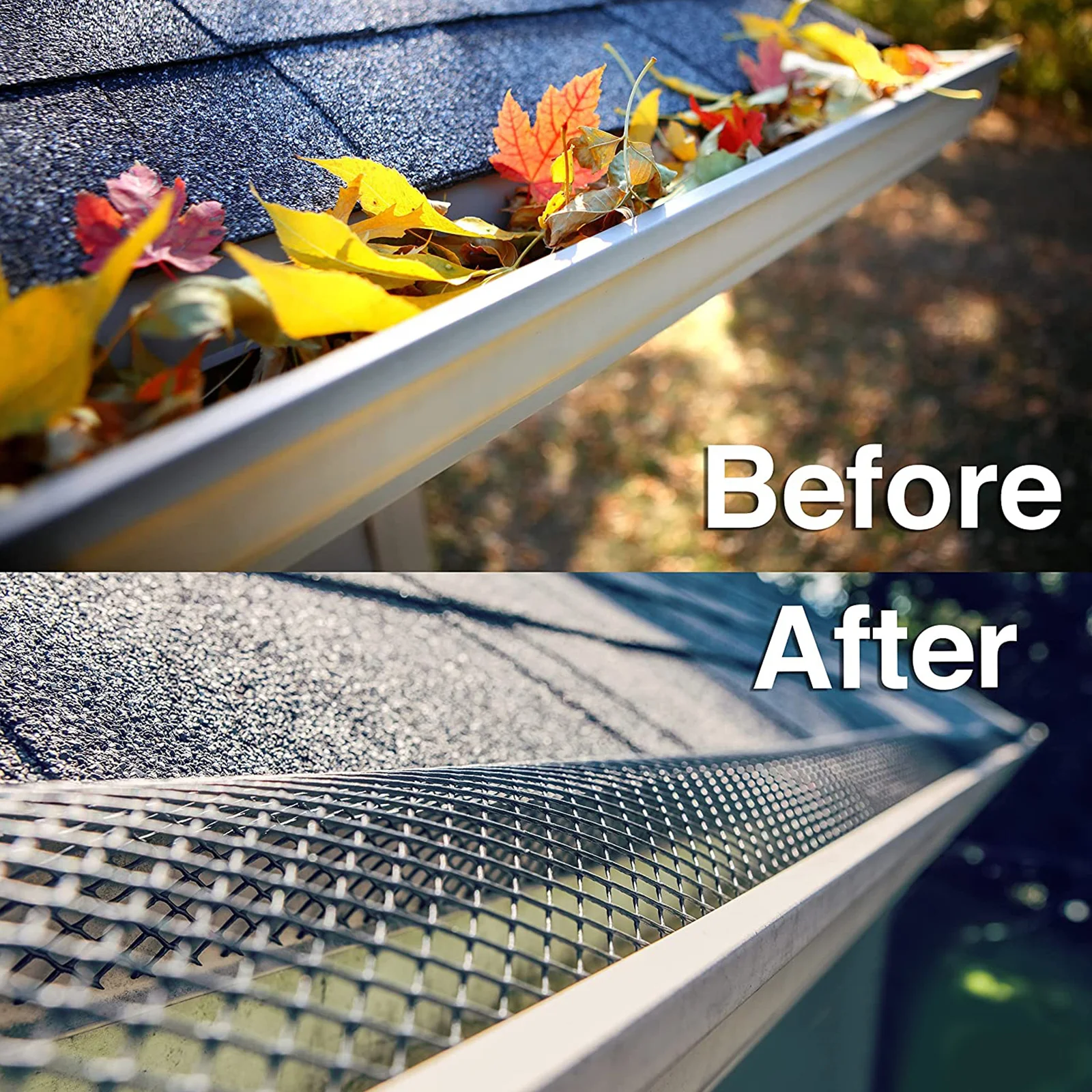 

ABS Anti Clogging Gutter Guard Mesh Roll Roof Leaf Screen Protection Netting for Rain Gutter Cover Downspout Plastic Mesh Guard