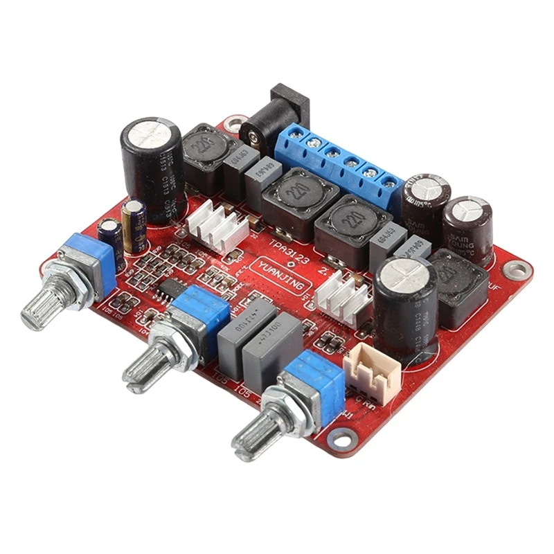 TPA3123 Audio Board Module DC12-24V 2.1 Triple Channel Amplifier Board 2X25w+50W Subwoofer Module Durable Easy To Use