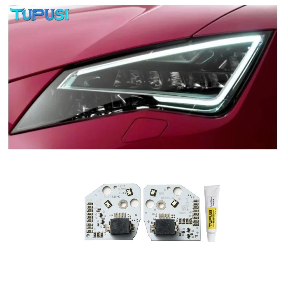 DRL LED Boards for Seat Leon MK3 2013-2016 5F Cupra DRL LED Daytime Running Lights Board Module 5F0941475 5F0941476 image 3