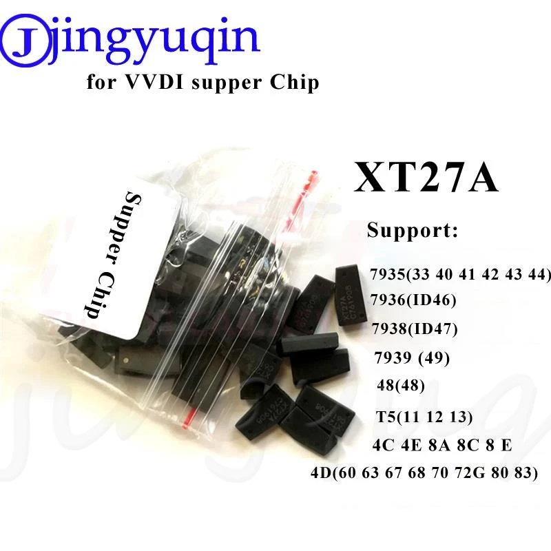 jingyuqin 10pcs Xhorse VVDI Transponder Super Chip XT27A01 XT27A66 For ID46/40/43/4D/8C/8A/T3/47 for VVDI2 /Mini Key Tool