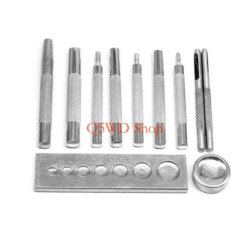 

Q5WD 11x Heavy Duty Leather Tool for Install Fasteners Pressing Rivet