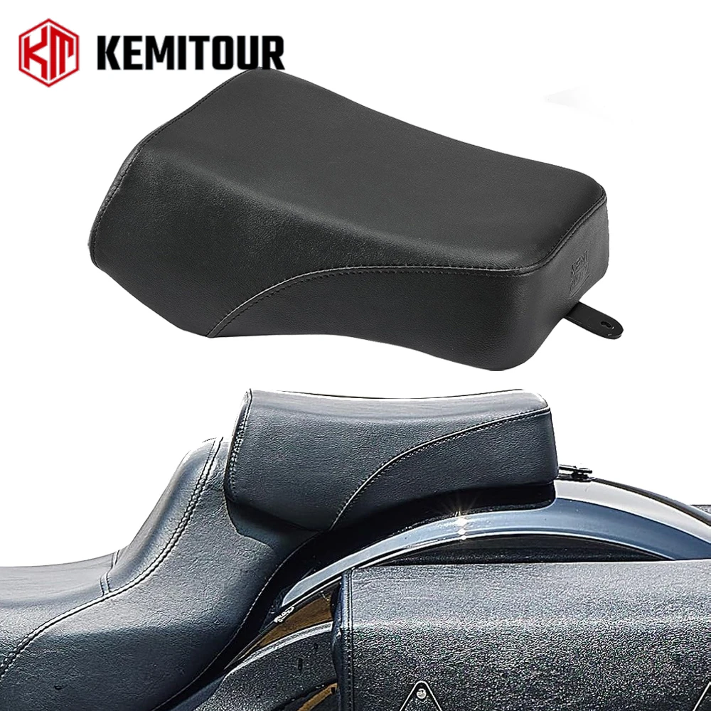 Motorcycle Passenger Seat Cushions PU Leather Rear Seat Pillion Pad for Softail Models Dyna Low Rider S Seat Cushion Accessories