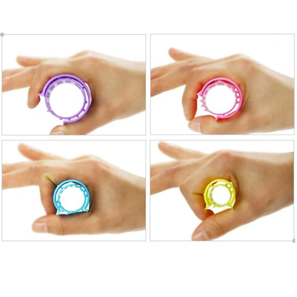 

36Pcs Hair Curlers Plastic Rollers Including Large Medium Small Sizes Self-Holding Hair Rollers for DIY Bangs Retro Styles Home