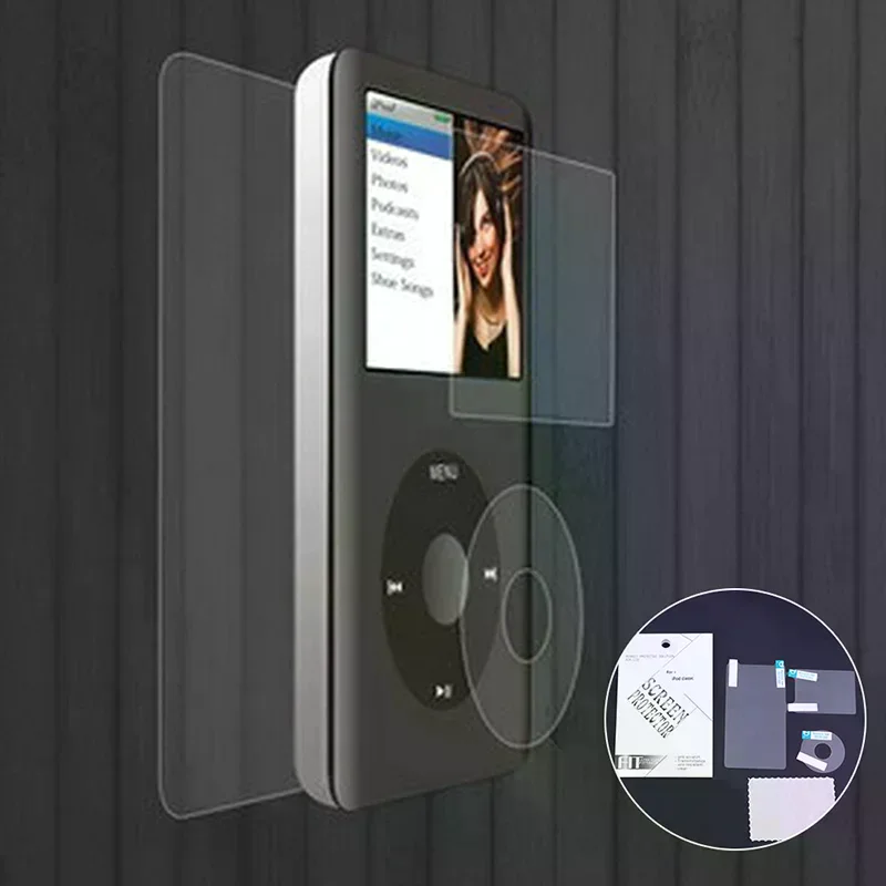 Clear Protector Film For IPod Classic 6th 7th 80GB 120GB 160GB Protective Film(Screen + Turntable + Back Cover Film)