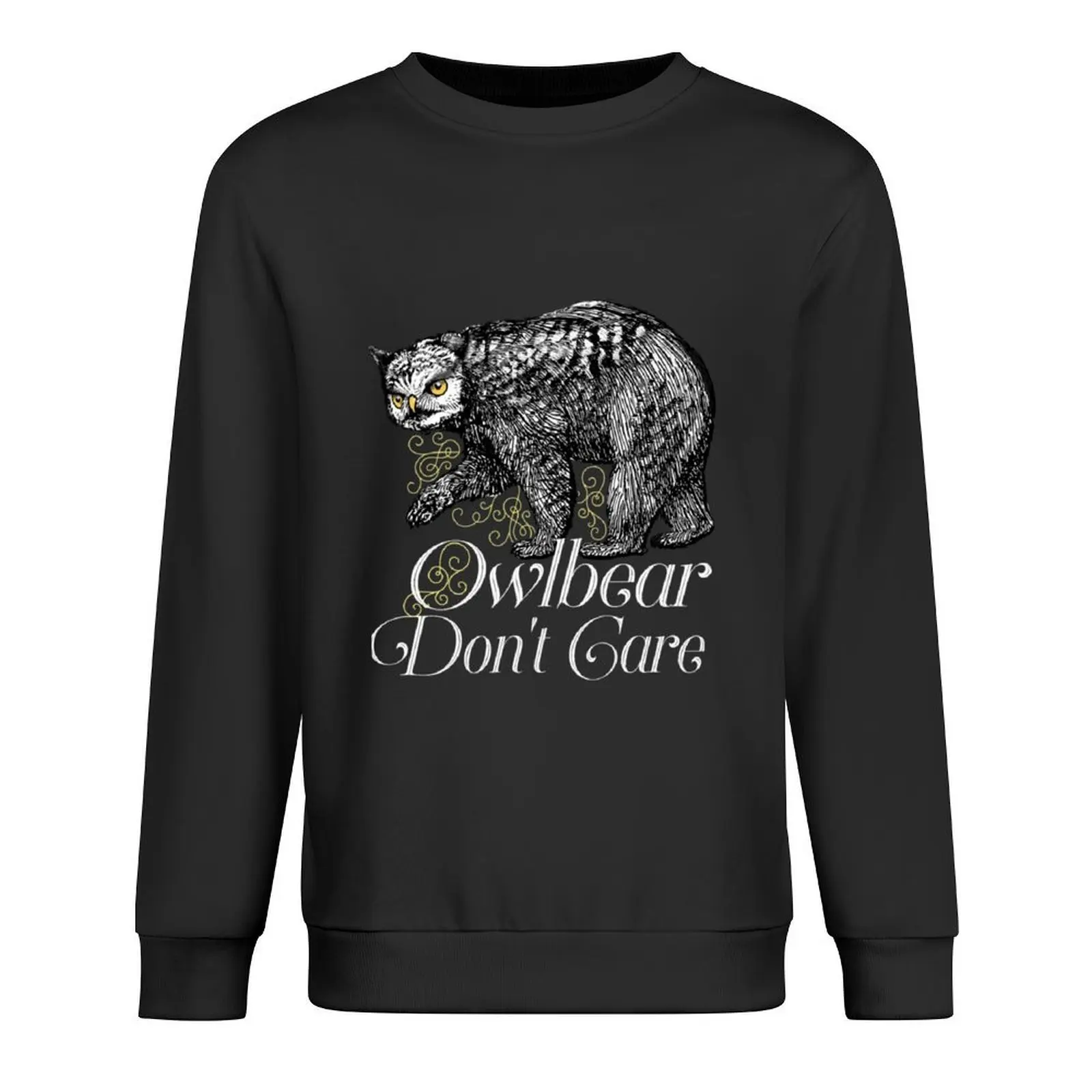 

Owlbear Don&x27;t Care Classic . Pullover korean style clothes korean autumn clothes anime clothing new hoodies and sweatshirts