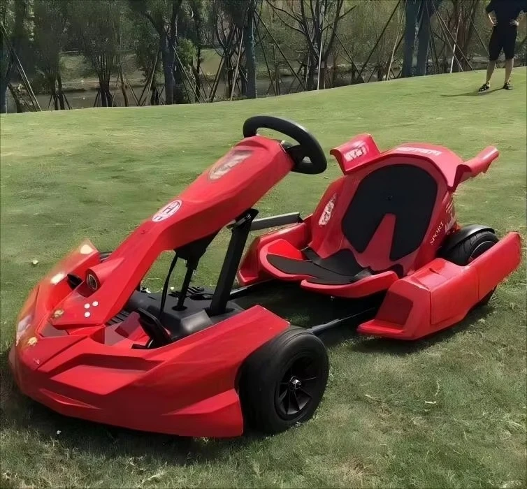 Adul Kds Electric 4-Wheel Go-Kart Ride-On Car 350W Engine 25Km/H هيكل فولاذي
