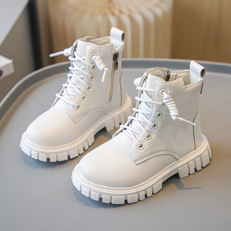 

BotaGirl Shoe Autumn Winter Girl Ankle Boot Fashion Non-slip Boy PULeather Short Boot Children Korea Boot Fall Toddler Girl Boot