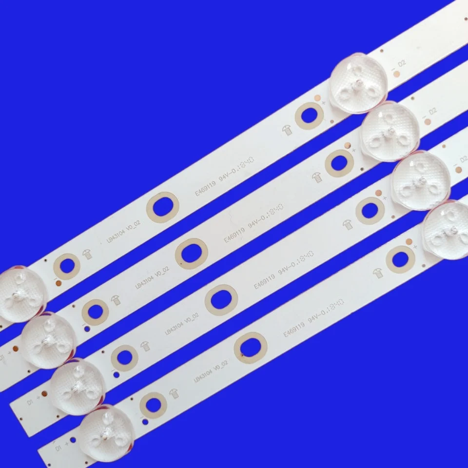 LED backlight strip for LBM430M0801-EN-1(0) 43PUS6162 43PUS6412 TP430U3-EQYSM.G LB4310D V0_00