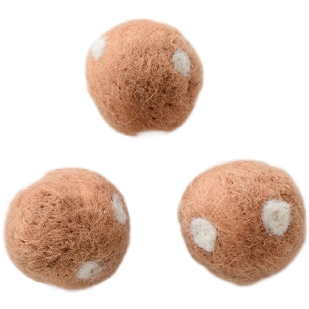 

3CM Christmas Tree Ornaments Wool Felt Balls Decorations Colorful For Xmas Hanging Decor for Holiday Indoor Use