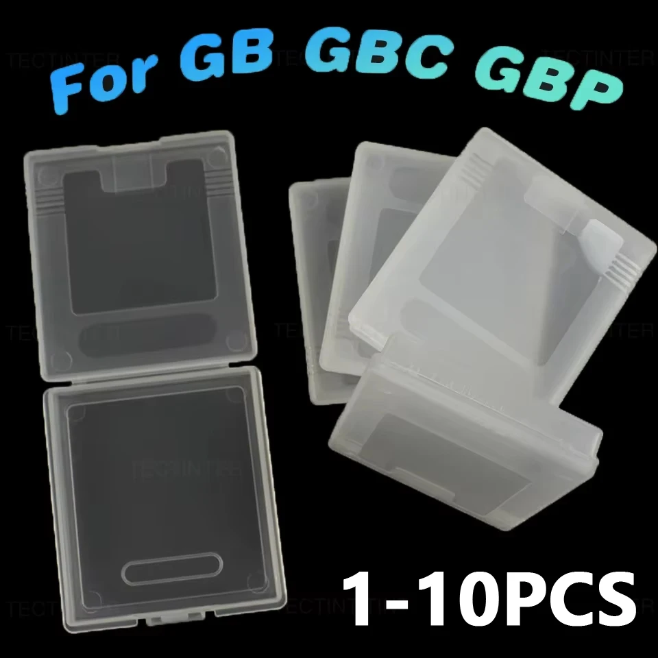 Estojo Protetor de Cartucho de Jogo de Plástico para Nintendo Game Boy Color GBC/GBP - Capa de Armazenamento de Cartão de Jogo