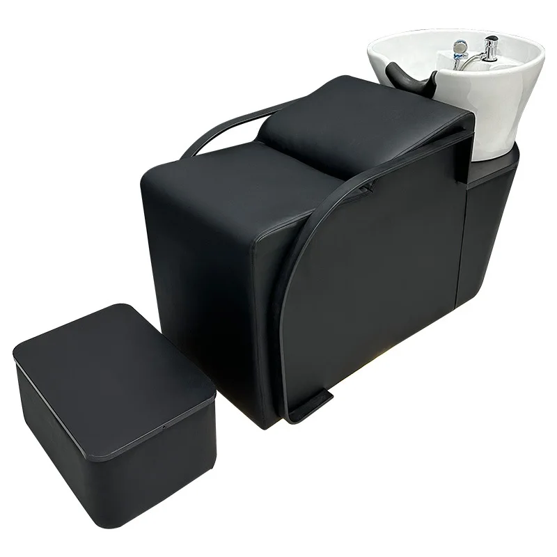 

Special shampoo bed for barber shop High-grade semi-lying punch bed Shampoo flush