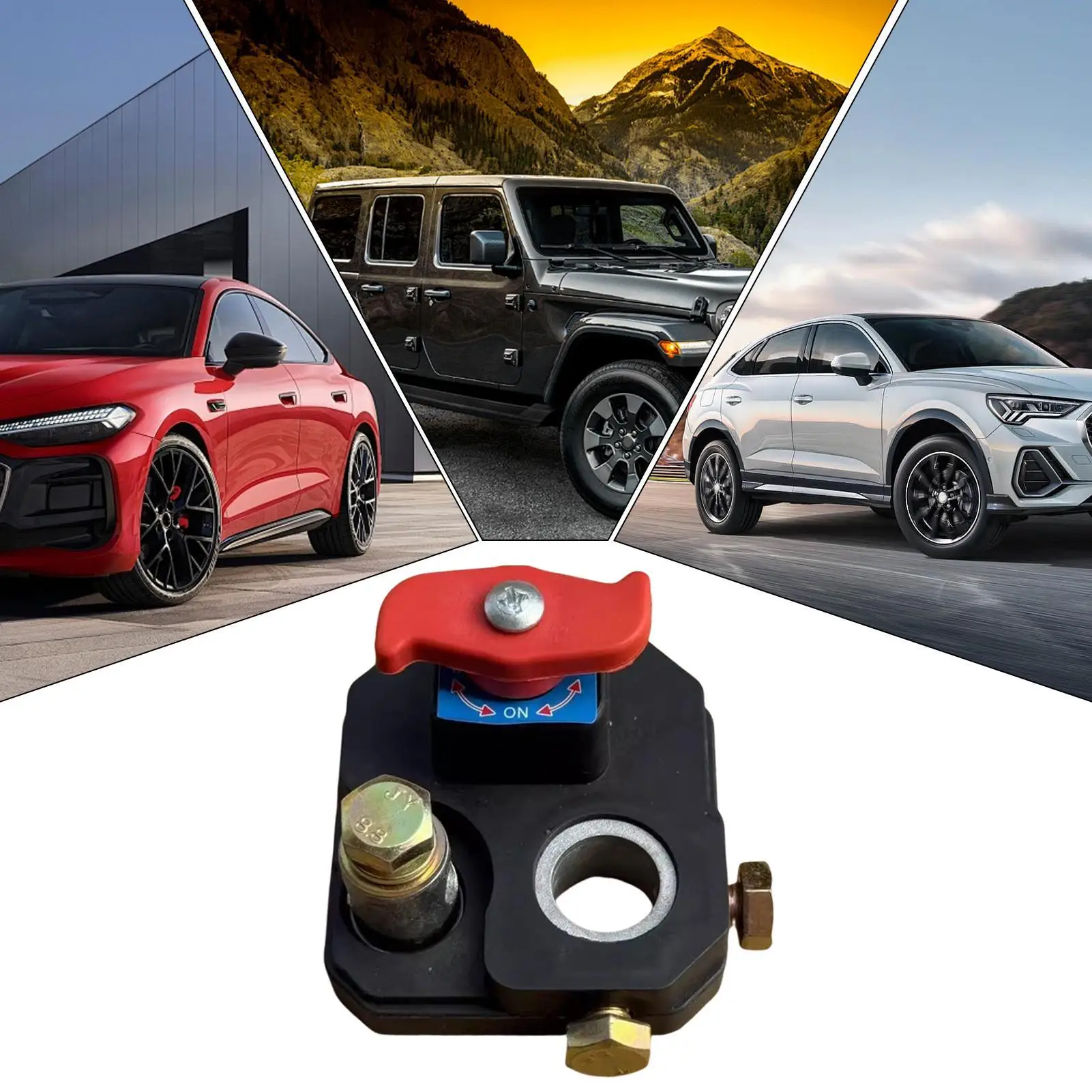 car Battery Shut Off Control Heavy Duty 12V/24V Battery Disconnect Auto Auxiliary Parts for Sea Industrial ATV Trailer Yacht