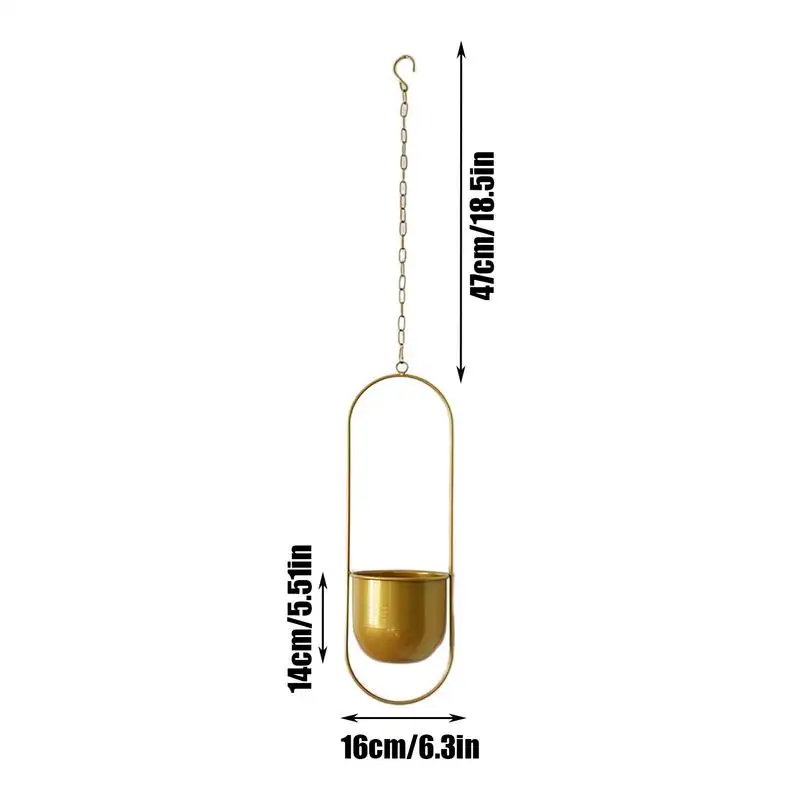 Потолочный горшок для растений, гидропонный горшок для растений, подвесной металлический хлорофитум, сочный горшок, декоративное украшение для дома, балкона