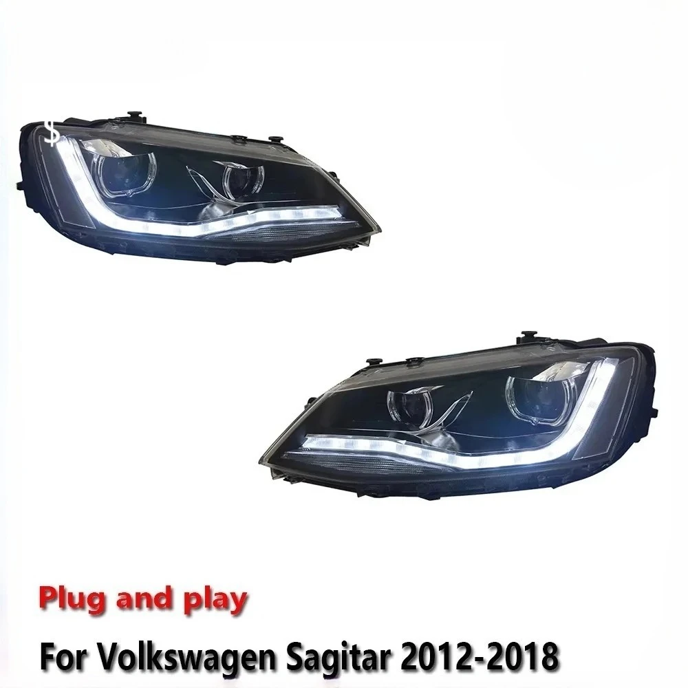 

Car LED Upgrade Headlight Accessories For Volkswagen Sagitar 2012-2018 DRL Brake Turn Signal Lamp Plug and Play