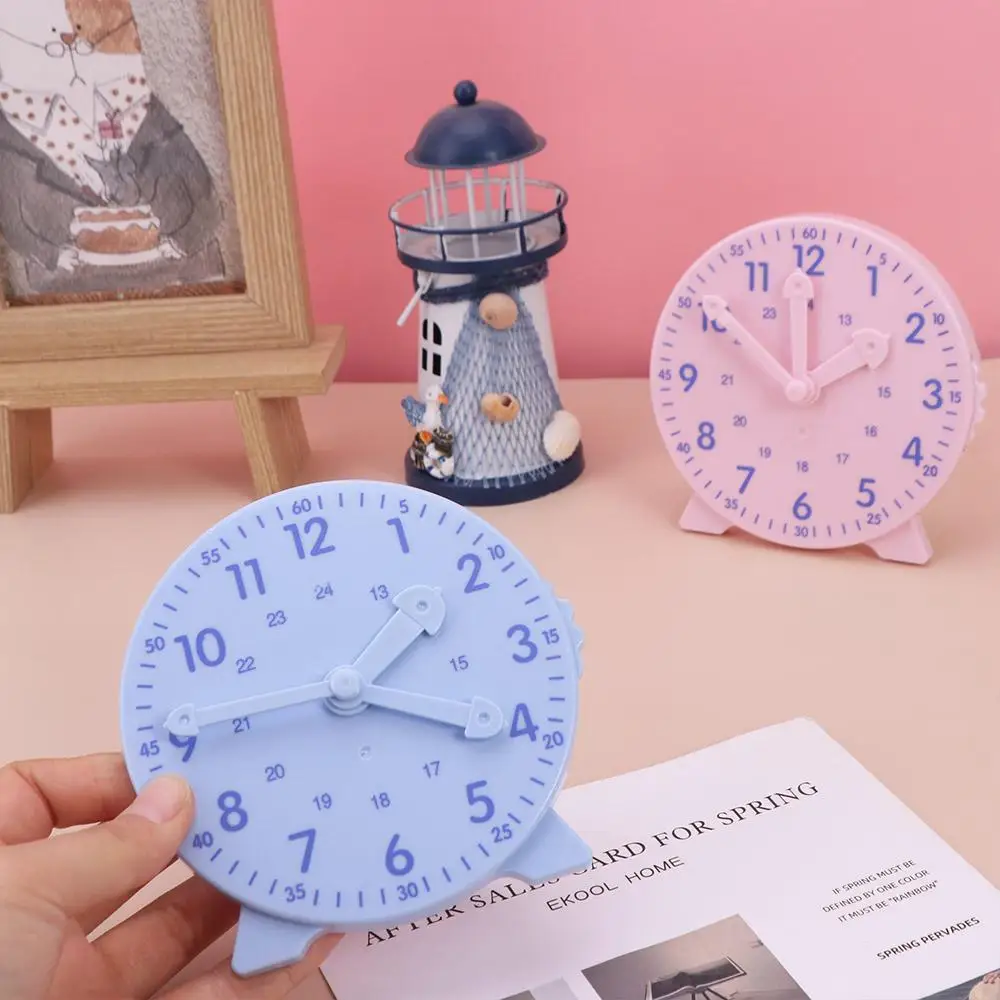 Practical Mini Three-pin Linkage Clock Cute Simple Teaching Clock Model Simulation Mathematics Recognition Clock Teaching Aid