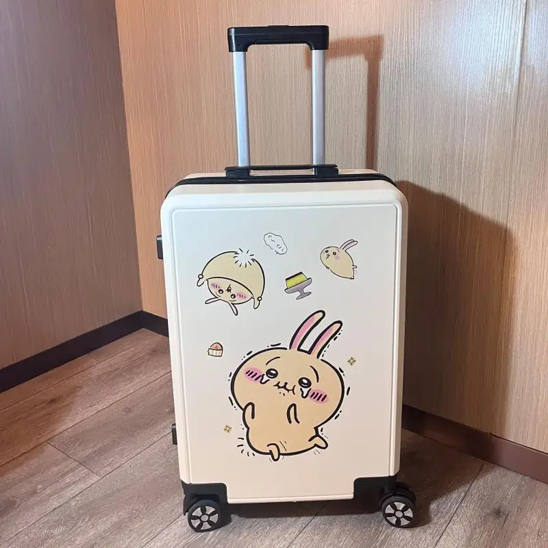 chiikawa Eight Large capacity luggage suitcase, portable and simple, minimalist rolling suitcase, cartoon style boarding case
