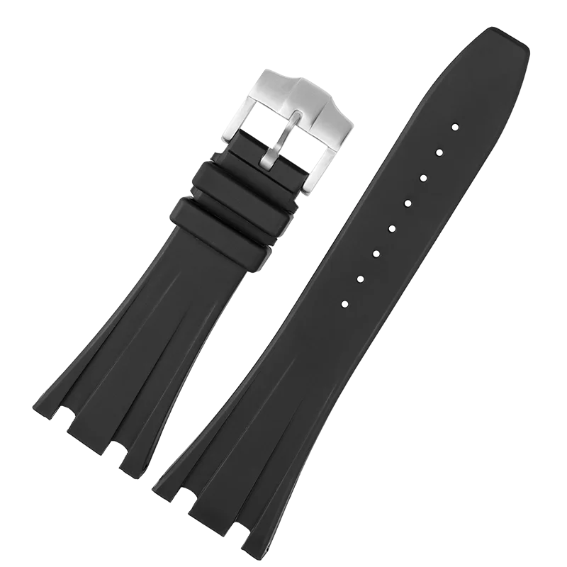 For Ap 15703 Royal Oak Offshore Series Stainless Steel Fold Buckle Accessories Men Soft Rubber Silicone 28mm 27mm Watch Strap