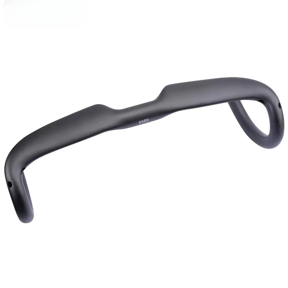 Carbon Fiber Bicycle Handlebar UD Matte 31.8MM Track Cycling Road Bike One-Piece Bend Handlebar