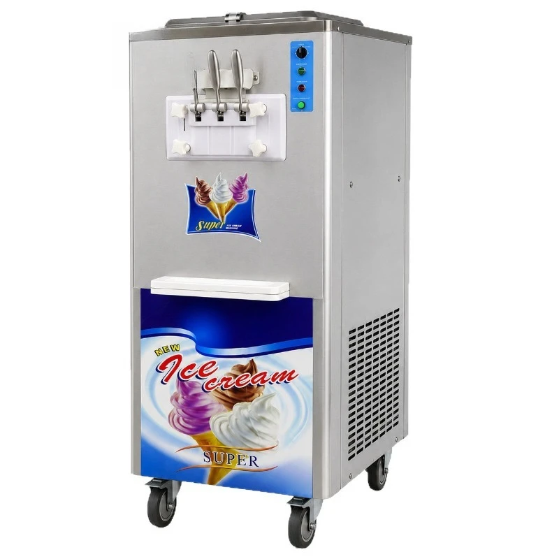 Commercial fully automatic stand stand ice cream machine, dairy equipment c