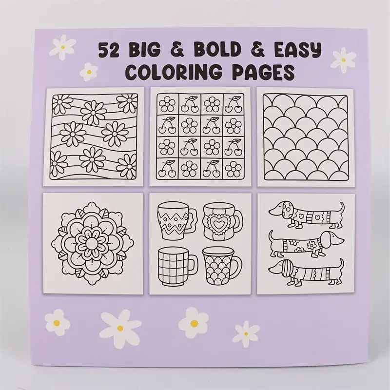 Best-Selling Comfy Patterns Coloring Book | Relaxing Stress-Relief Home Decor DIY Kit for Adults & Kids