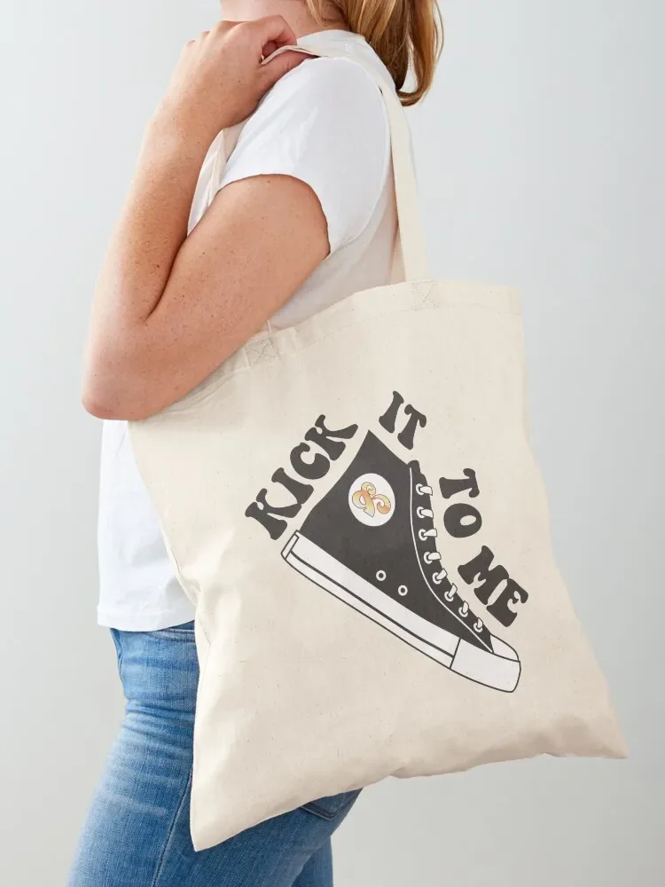 

Sammy Rae Kick It To Me Black & White Tote Bag shopper bag woman sacs de shopping Lady bags Canvas bag