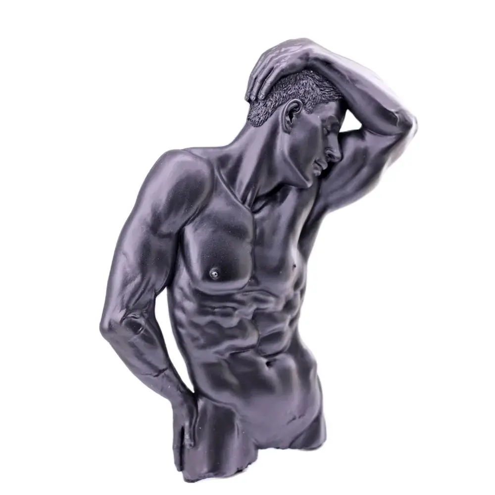 LX New 3D Human Body Art Men Silicone Moulds Home Bar Wall Decoration Pendant DIY Resin Gypsum Polymer Wax Craft