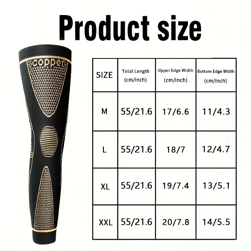 1pcs Compression Knee Sleeves, Warm Knee Covers, Full Leg Support，Breathable, Stretchable for Men & Women