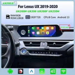 Android 13 Autoradio Carplay schermo per Lexus UX 200 250h 260h 2019-2020 lettore multimediale Qualcomm Car Smart Radio Navi