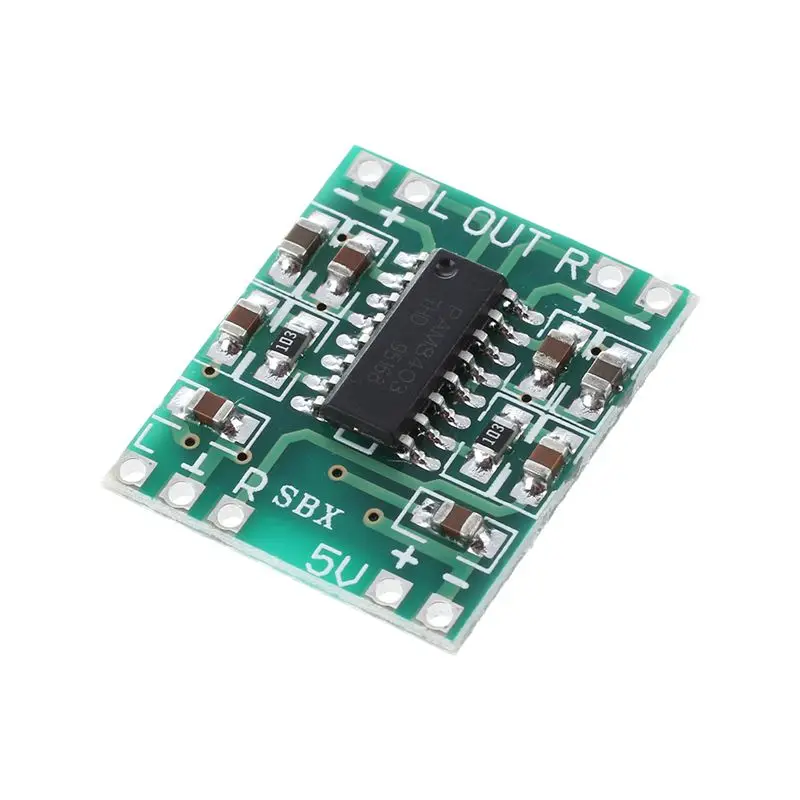 AU67-PAM8403 Audio Module USB DC 5V Class D Digital Amplifier Amplifier Board LCD