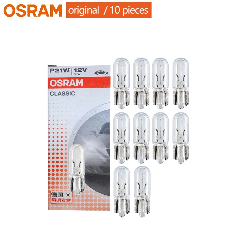 10pcs OSRAM T5 2721 12V 1.2W W2*4.6d Original Line Spare Parts Instrument Indicator Light Car Standard Lamps OEM Halogen Bulbs