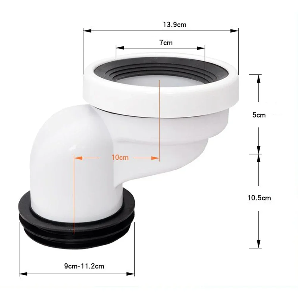 PVC Toilet Nozzles WC Connection Nozzle Connection Toilet Pipe Nozzle Drain Straight Eccentric Connect The Toilet To The Sewage