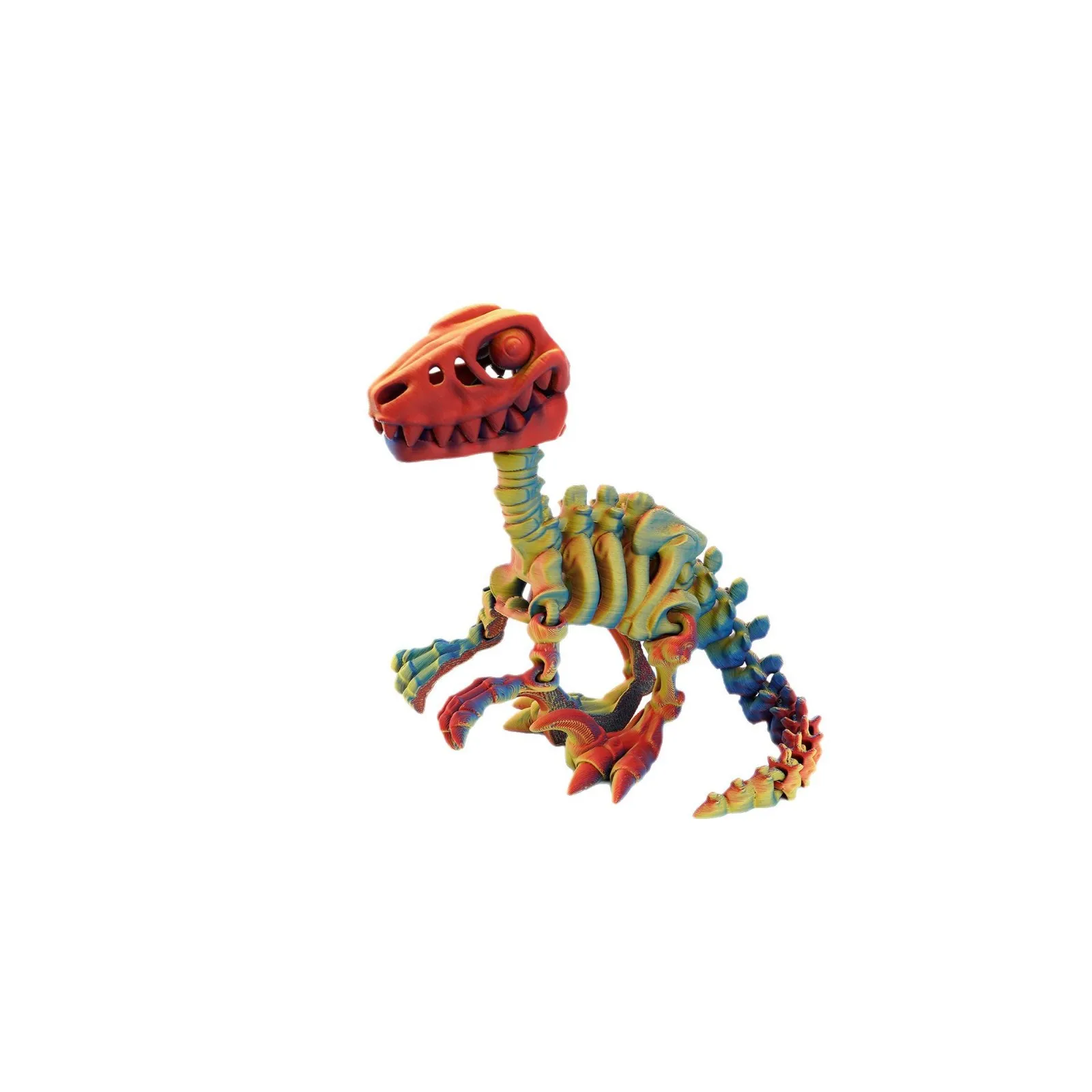 Impresión 3D exclusiva transfronteriza para la popular serie de dinosaurios raptor, juguete divertido, figura ornamental, regalo, simulación de esqueleto