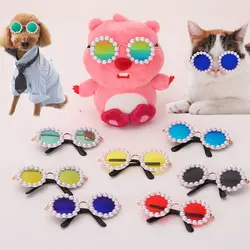 Pet Supplies Cat Sunglasses Fashion Dog Eye Wear Photos Props Accessories Pet Glasses Headwear Pearl Glaesses Dog