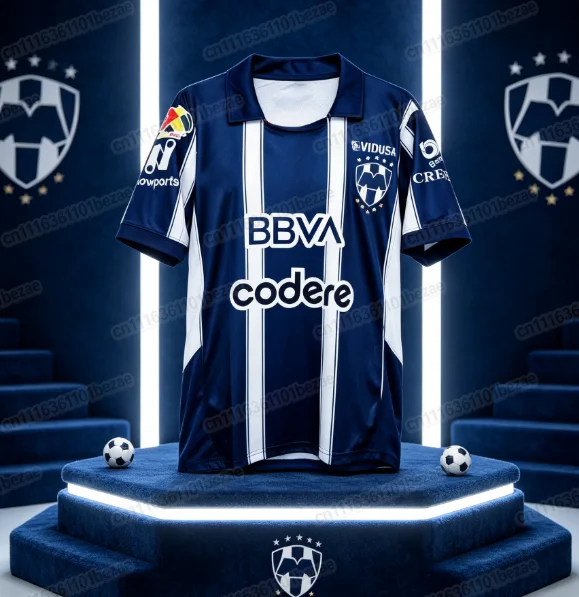Neu eingetroffen: Rayados Monterrey Fußballtrikot für Herren, atmungsaktives Sport-T-Shirt für den Alltag, modisches Oberteil, Familien-Partnerlook. – Detail 5
