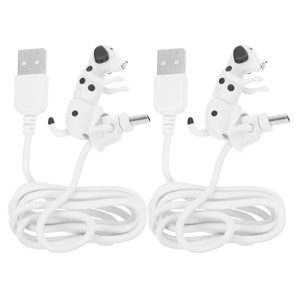

2 шт. милых USB-C кабелей в форме собаки для передачи данных, аксессуар для устройств, подарок