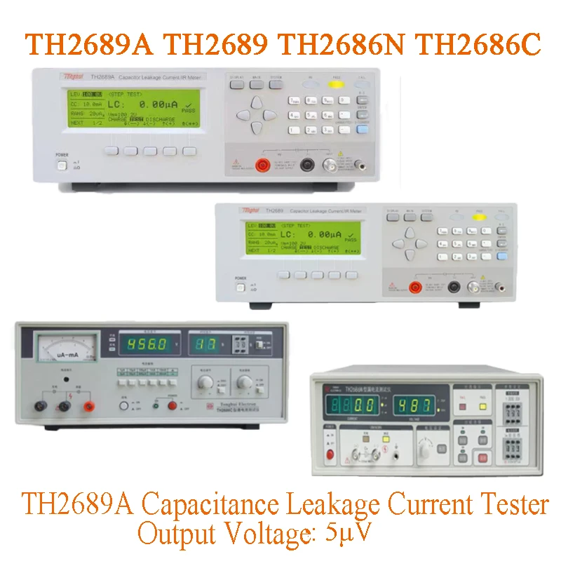 Tonghui TH2689A TH2689 TH2686N TH2686C AC Current Pointer Indication Electrolytic Capacitor Leakage Current Meter