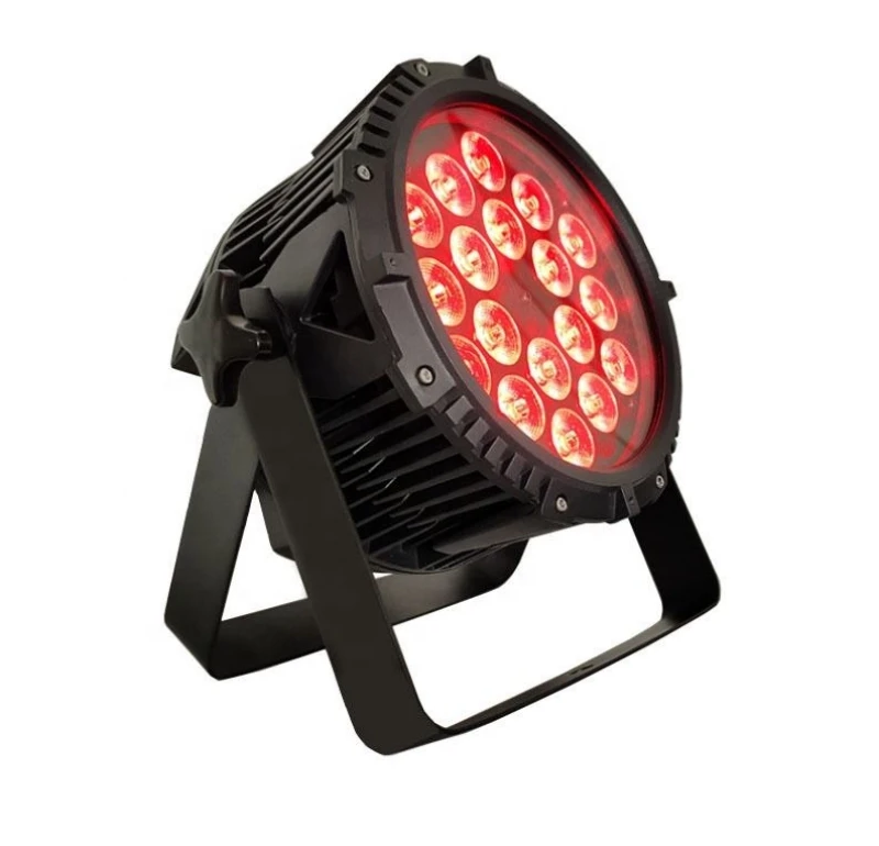 4 pieces Waterproof RGBW Stage Light 18*18w RGBWA+UV 6in1 IP65 Led Par Can light