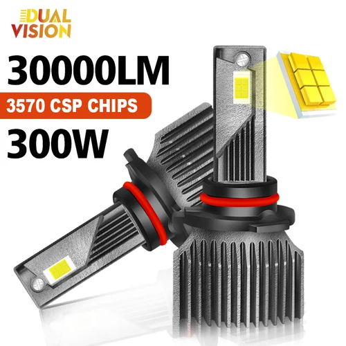 2 uds H4 H11 LED Canbus faro H7 H8 H9 9005 9006 9012 Super brillante CSP Chip Hi/Lo haz blanco 6000K PTF Turbo luz antiniebla 12V