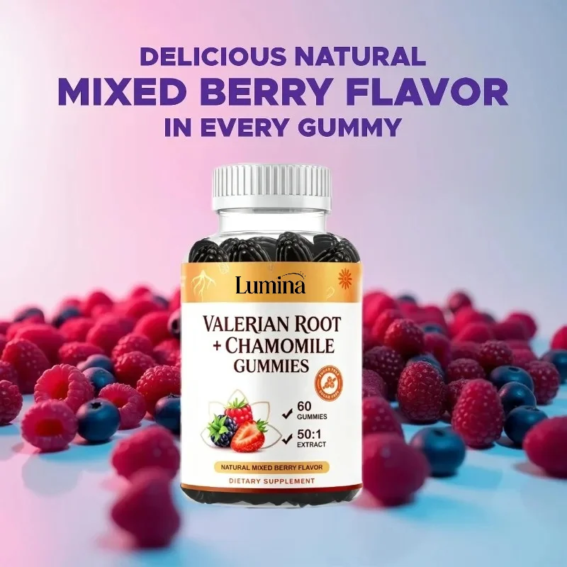 Chamomile Supplements - Plant Based Botanical Extract 60 Gummies