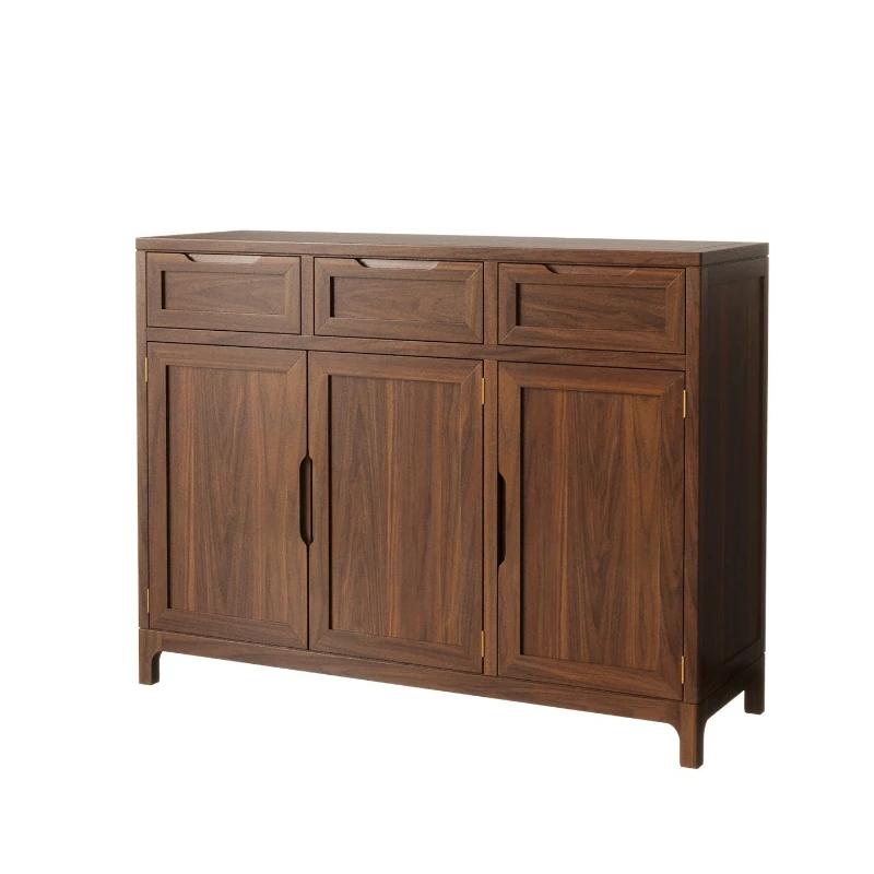 

Sour branch wood all solid wood dining side cabinet, living room wall locker
