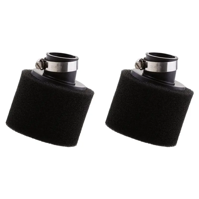 

Superior-2X ATV Black Angled Foam Air Filter Cleaner For Engine Carburetor Quad Pit Dirt Monkey Bike Black 35Mm