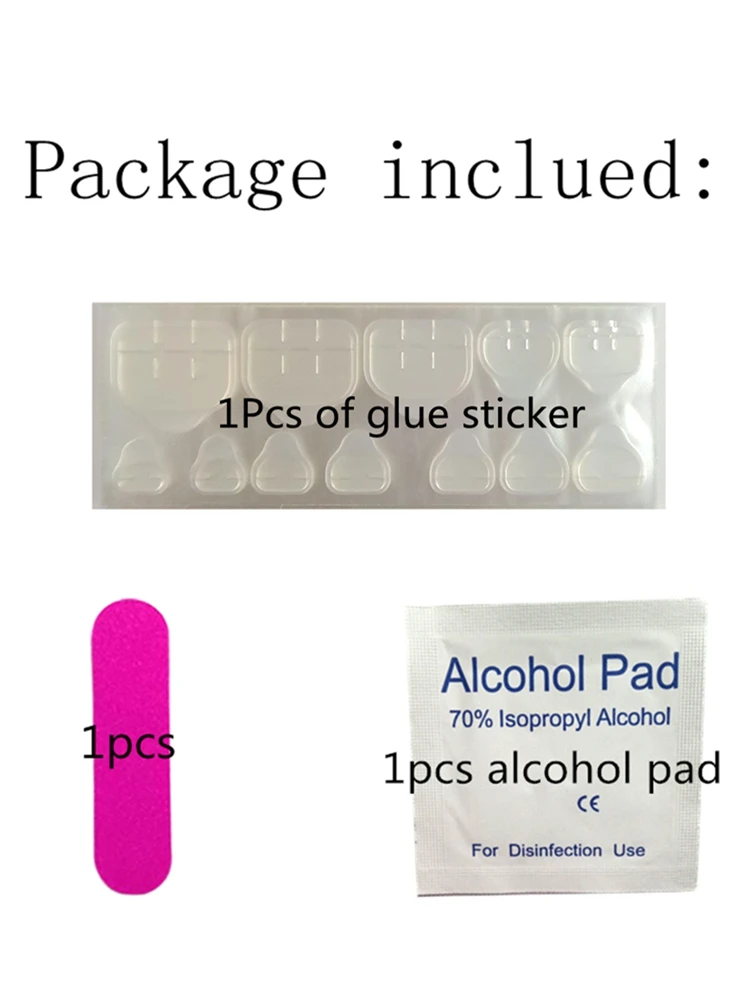 لامعة الأحمر كاذبة تو الأظافر مع الغراء الاكريليك وهمية أظافر اضغط على DIY بها بنفسك غطاء كامل امرأة القدم مسمار الفن نصائح مانيكير لوازم