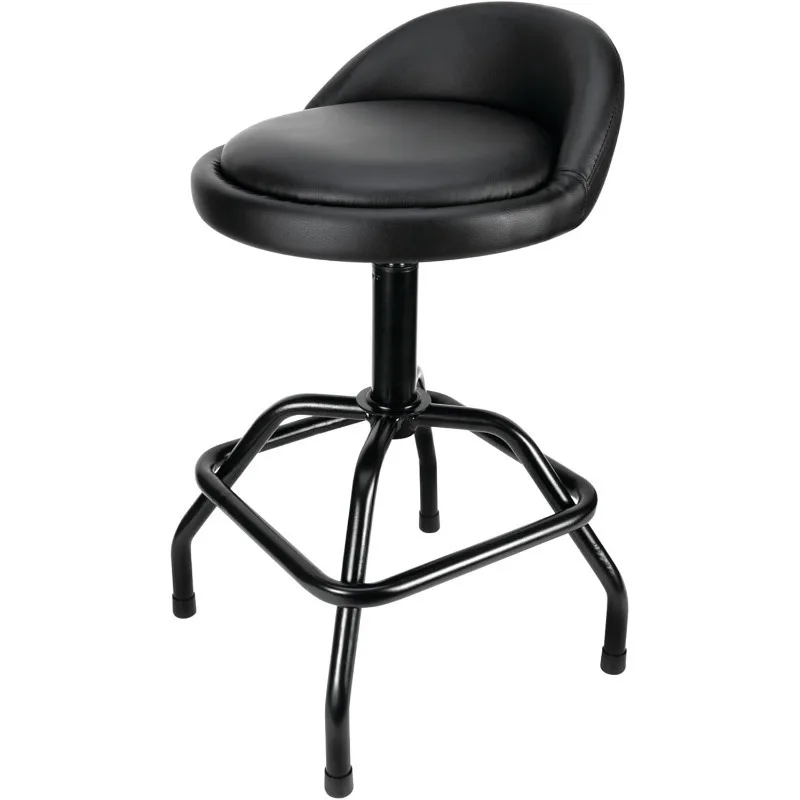 

W85011 Adjustable Height Bar Stool, Pneumatic Swivel Bar Stool with Back Support