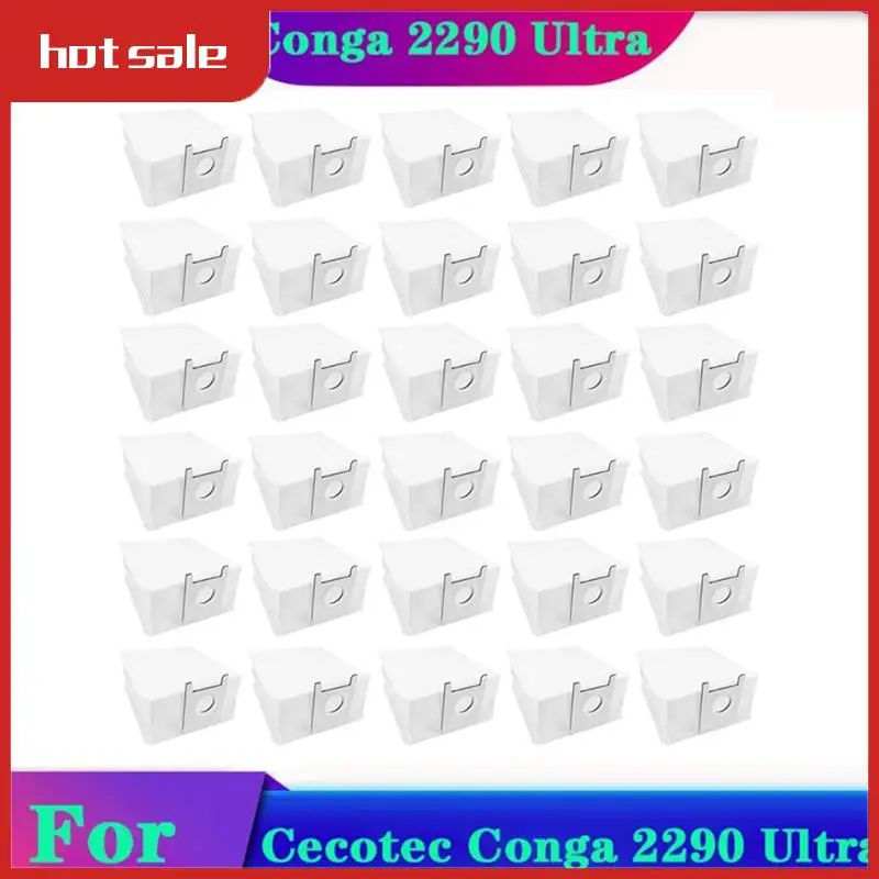 

A33R-30PCS Replacement Parts Dust Bag For Cecotec Conga 2290 Ultra 05661 Robot Vacuum Cleaner Non-Woven Garbage Dust Bag