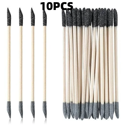 30-Piece Professional Sanding Sticks For Tight Spaces – Double-Ended Matchstick Twigs, Polishing Rods – Wood Furniture, Manicure, DIY Crafts