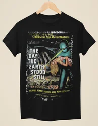 The Day the Earth Stood Still (1951) -Movie Poster inspired Unisex Black T-Shirt